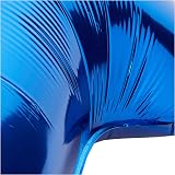 Unique Blue Number 1 Shaped Large Foil Balloon 86cm - 1 Piece view 4