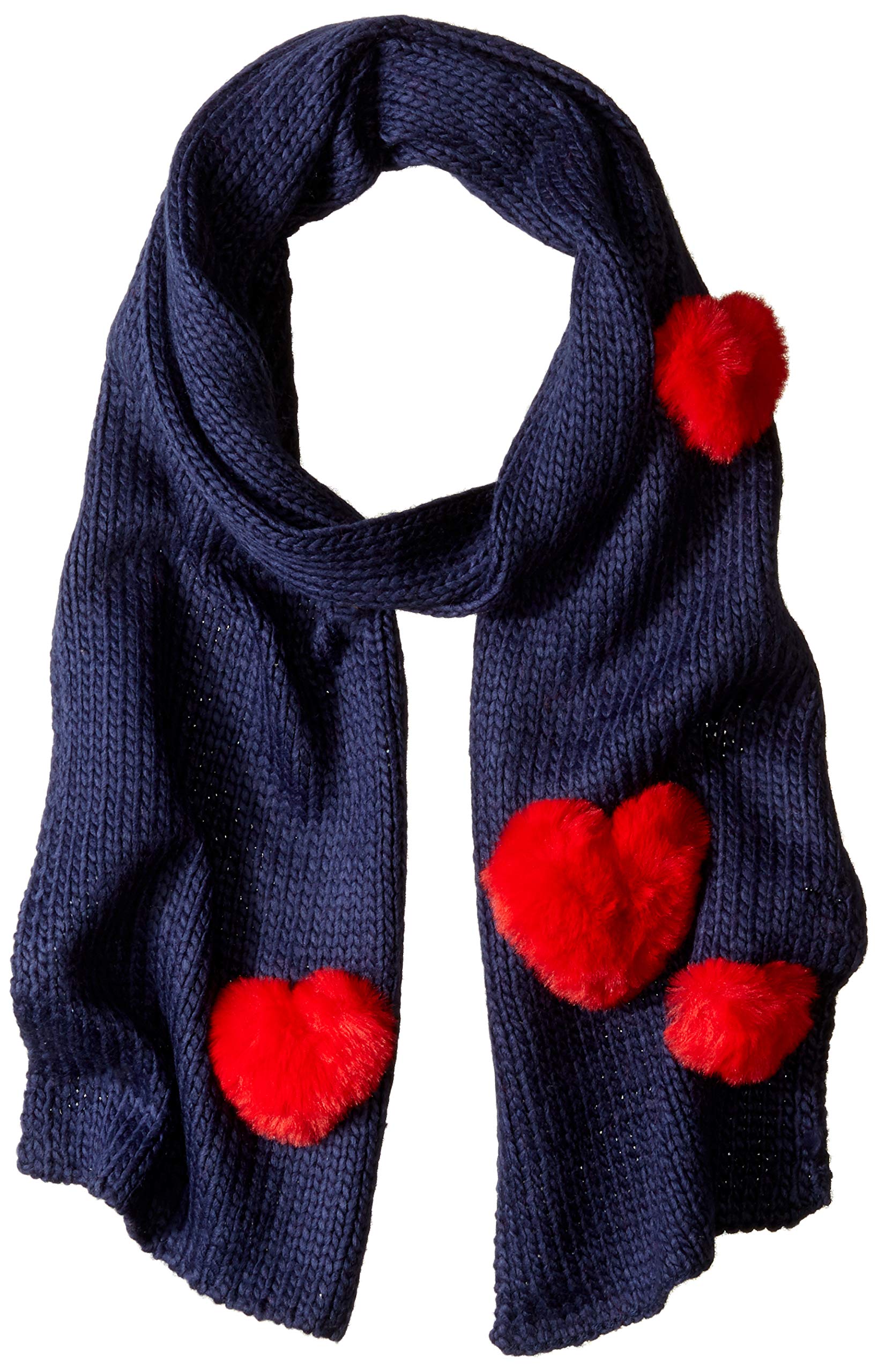 BCBGeneration Women's Faux Fur Heart Applique Scarf BCBGeneration Women's Faux Fur Heart Applique Scarf