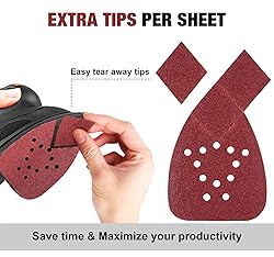 S SATC Mouse Sander Pads 50 PCS Mouse Detail Sander