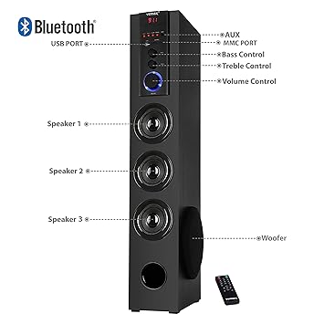 multimedia tower speaker
