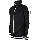 SCREENSHOT-TRACK JACKET Mens Urban Hip Hop Premium Track Jacket - Slim Fit Side Taping Sportswear Urbanwear Streetwear Top