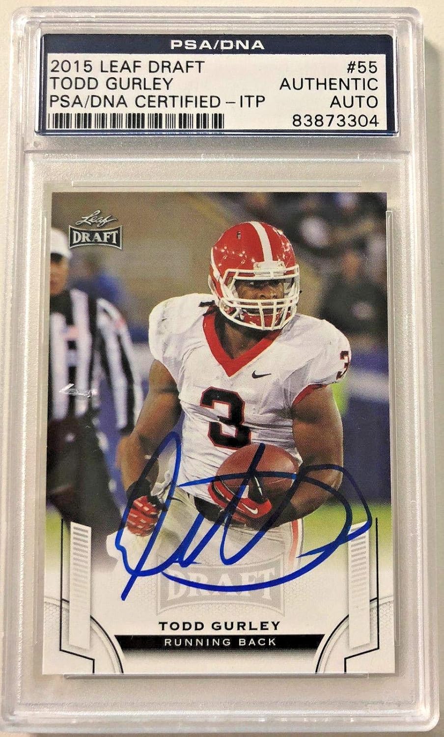 todd gurley signed football