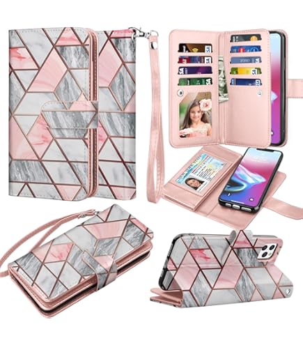 LUMARKE Designed For IPhone 15 Wallet Case - Detachable Flip Folio Cover - RFID Blocking 4 Card Slots Holder - Premium Leather Magnetic Kickstand