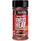 Sauce Goddess - Spicy BBQ Sweet Heat Spice Shaker - Barbeque Rub with Brown Sugar, Garlic, and Sweet Seasonings for Cooking - 5.2 oz