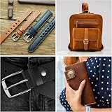 Sourcing Map 5pcs Arc-Shaped Leather Punch 10-40mm Iron Belt End Cutter view 6
