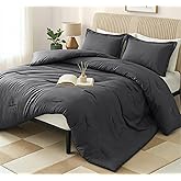 Queen Comforter Set 3 Piece Grey by Utopia Bedding, Comforters Queen Size, Bedding Comforters Sets, Down Alternative Soft Bed Set, 1 Comforter (88 x 88 inches) 2 Pillow Shams (20 x 26 inches)