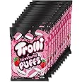 Trolli Strawberry Puffs, Sour Gummy Worms Candy, 4.25 Ounce Bags (Pack of 12)