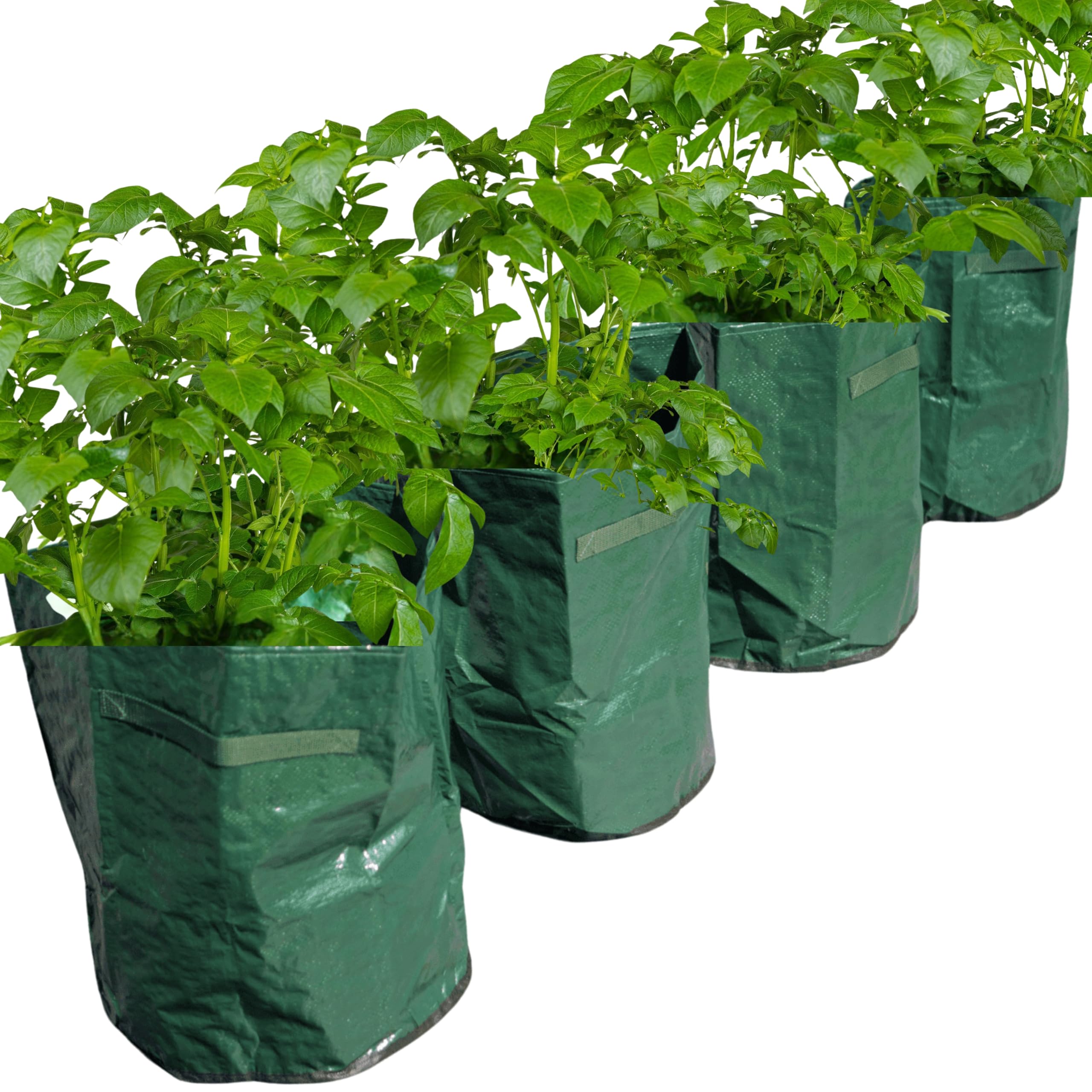 Speedwellstar 4-Pack Potato Vegetable Planter Bags Durable 42L Garden Bags for Growing Reusable, Reinforced, & Waterproof Planters