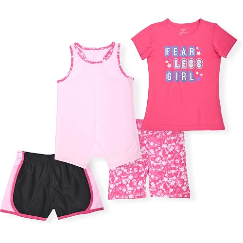 Cheetah Girls 4 Piece Set- Tank Top, Tee Shirt and 2 Pairs of Shorts