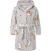 SGMWVB Kid Fleece Hooded Robes Girls Bathrobes Boys Soft Plush Sleepwear Toddler Fuzzy Pajamas