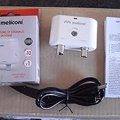 Amplificatore Antenna Tv AMP20 Amplificatore Segnale TV Interno - Booster Antenna Con 2 Uscite, Guadagno Regolabile 5-20 DB Segnale Antenna - Foto 2