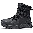 SHULOOK Men's Waterproof Hiking Boots Anti-Slip Lightweight Outdoor Mid Top Ankle Boot for Men Breathable Hiker Trekking Trails Shoes