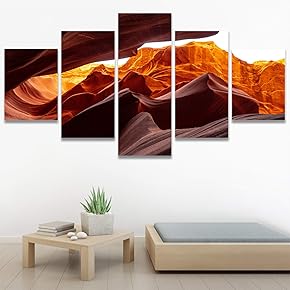 SIGNWIN 5 Panel Canvas Wall Art Modern Art...