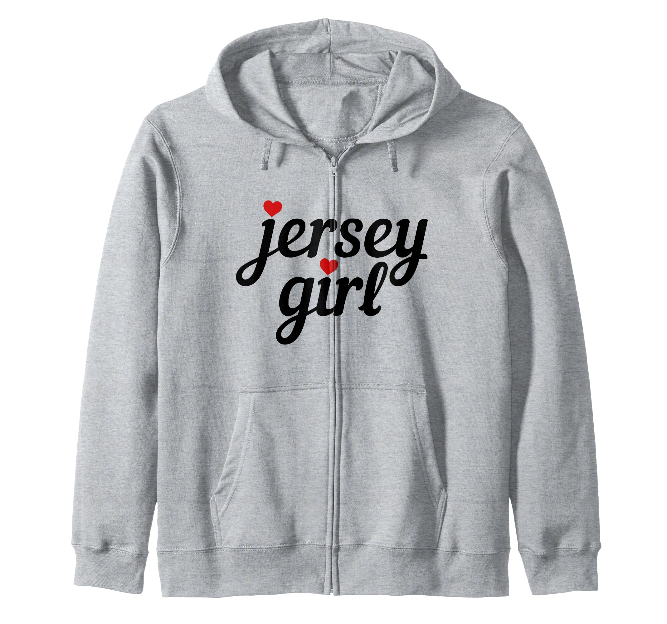 Jersey Girl New Jersey Heart Funny Cute New Jersey Zip Hoodie