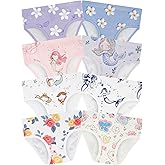 BliBliTaTa Girls' Underwear,Soft Cotton Tagless Panties for Toddlers' & Little Kids Comfort,Breathable Briefs,8-Pack