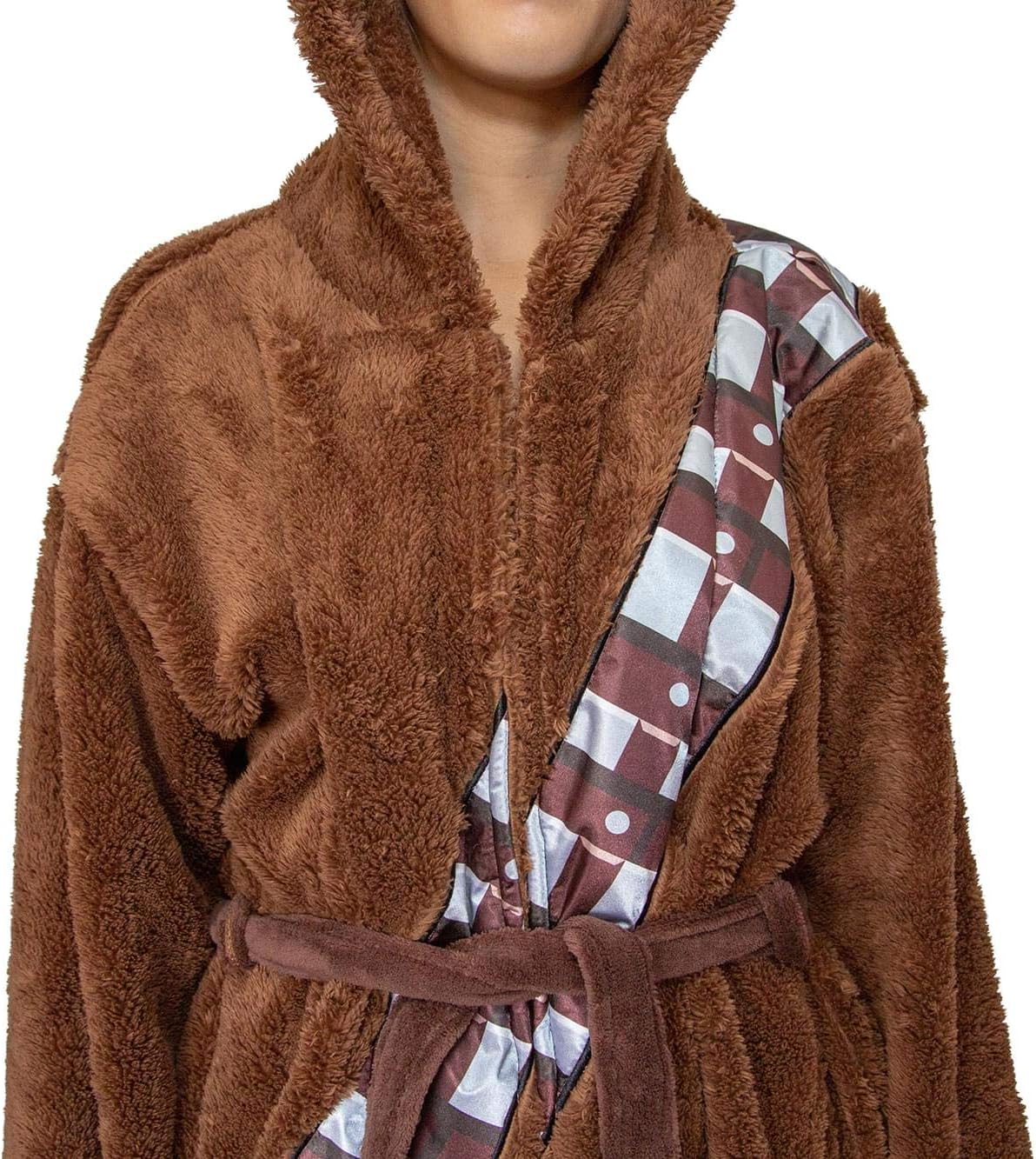 Star Wars Chewbacca Hooded Bathrobe for Adults, Black - Image 3