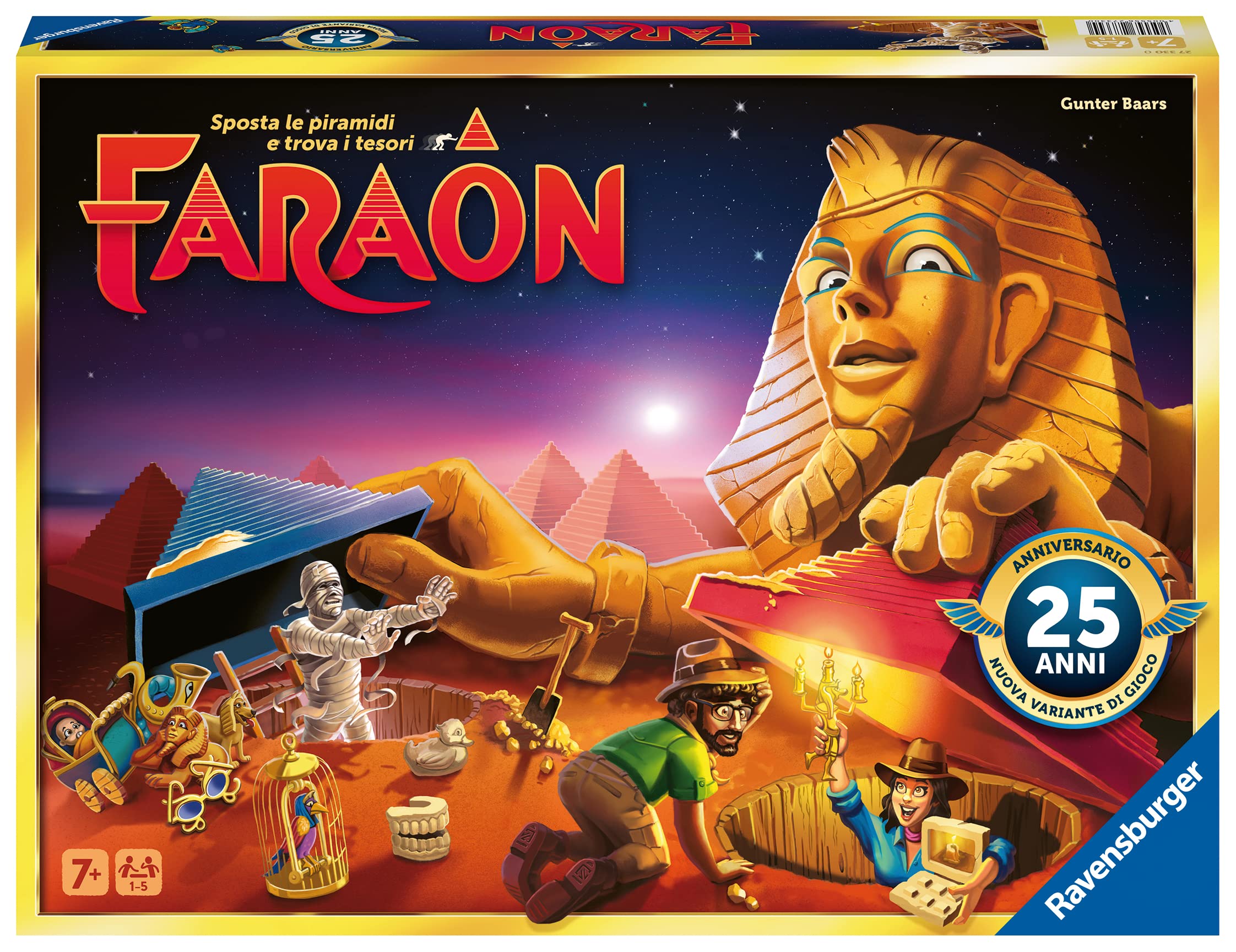Ravensburger Faraon 25th Anniversary Board Game 1 to 5 Players Ideas 7+ Years