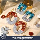 LEOBRO Silver Chunky Glitter 160G Resin Cosmetic Flakes Sequins view 6