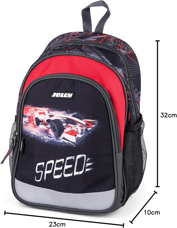 Sac à dos pour l'école maternelle, 6 pièces, sangle de poitrine réglable, bande de sécurité pour la visibilité, crayons de couleur et livre de coloriage inclus