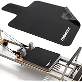 TOBWOLF Pilates Reformer Mat, 39" x 24" &amp; 1.5mm Thick Non-Slip Suede Cover | Ultra-Soft Suede Surface &amp; Non-Slip Base for Stability, Sweat-Wicking &amp; Quick-Drying, Lightweight for Studio &amp; Home Pilates