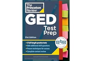 Princeton Review GED Test Prep, 31st Edition: 2 Practice Tests + Review & Techniques + Online Features (College Test Preparation)