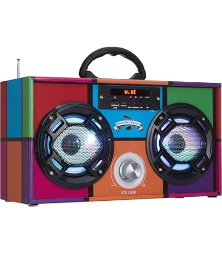 Boombox QFX J-220BT Purple Boombox MP3 Conversion From