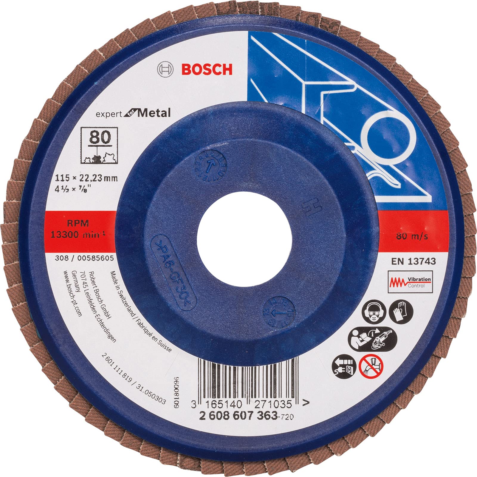 Bosch 2608607363 115 mm Flap Disc