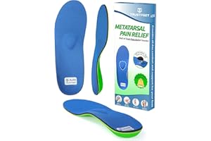 Trustfeet Heavy Duty Support Metatarsal Pain Relief Insoles for Metatarsalgia,Morton's Neuroma,Ball of Foot Pain Relief,Plantar Fasciitis,Arch Support Orthotics Shoe Inserts for Man Women-H