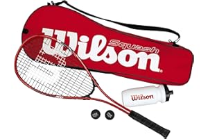 WILSON Sporting Goods Starter Squash Kit, Red