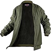 BOCOMAL FR Jackets 11oz Fleece Lined CAT3 Fire Resistant Winter Outwear FRC Coat Light Water Repellent and Oil Resistant