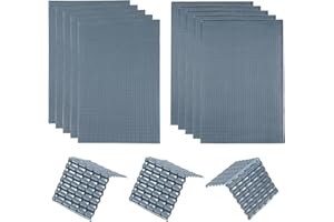 MECCANIXITY Miniature Roof Tiles PVC Model Roof Tiles Mini DIY Tiles Model Building Set for Model Building Dolls Houses Garde