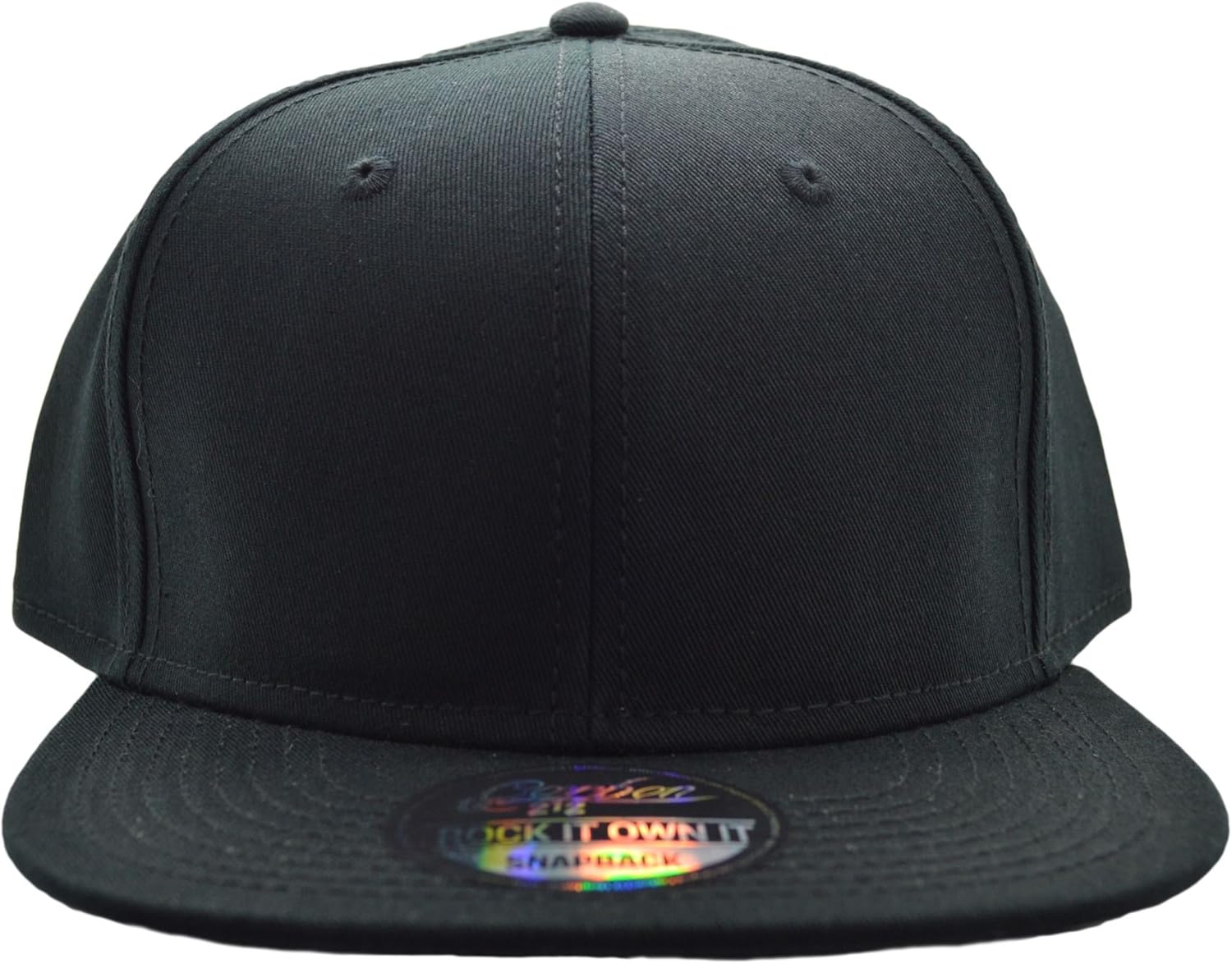 plain black snapback hats
