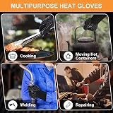 Primajor BBQ Gloves 1472℉ Heat Resistant Oven Mitts with Fingers view 4