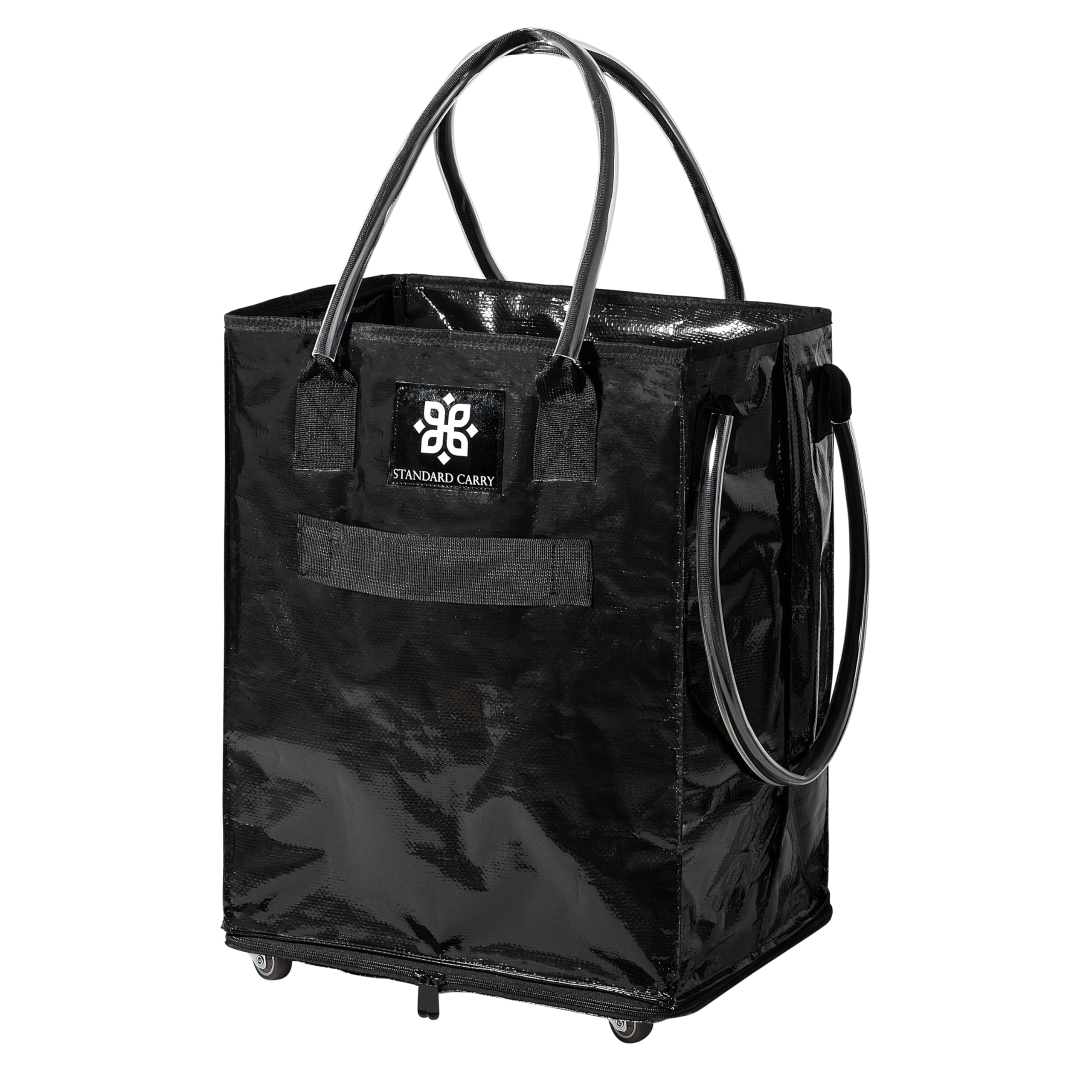 Photo 1 of ***FACTORY SEALED*** STANDARD CARRY Reusable Grocery Bag with Wheels - Foldable Rolling Tote, Zipper Closure, Heavy-Duty, Eco-Friendly, Carry Up to 70Lbs - Perfect for Shopping, Laundry, Sports Schlepping, and More!