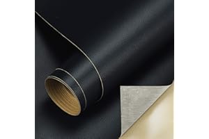 Cahomo Large Leather Repair Patch,23.6x118 inch (1 Roll) Leather Repair Tape Self-Adhesive Patches Kit for Couches Car Seats Furniture Sofa Vinyl Chairs Jackets Shoes Bags Black