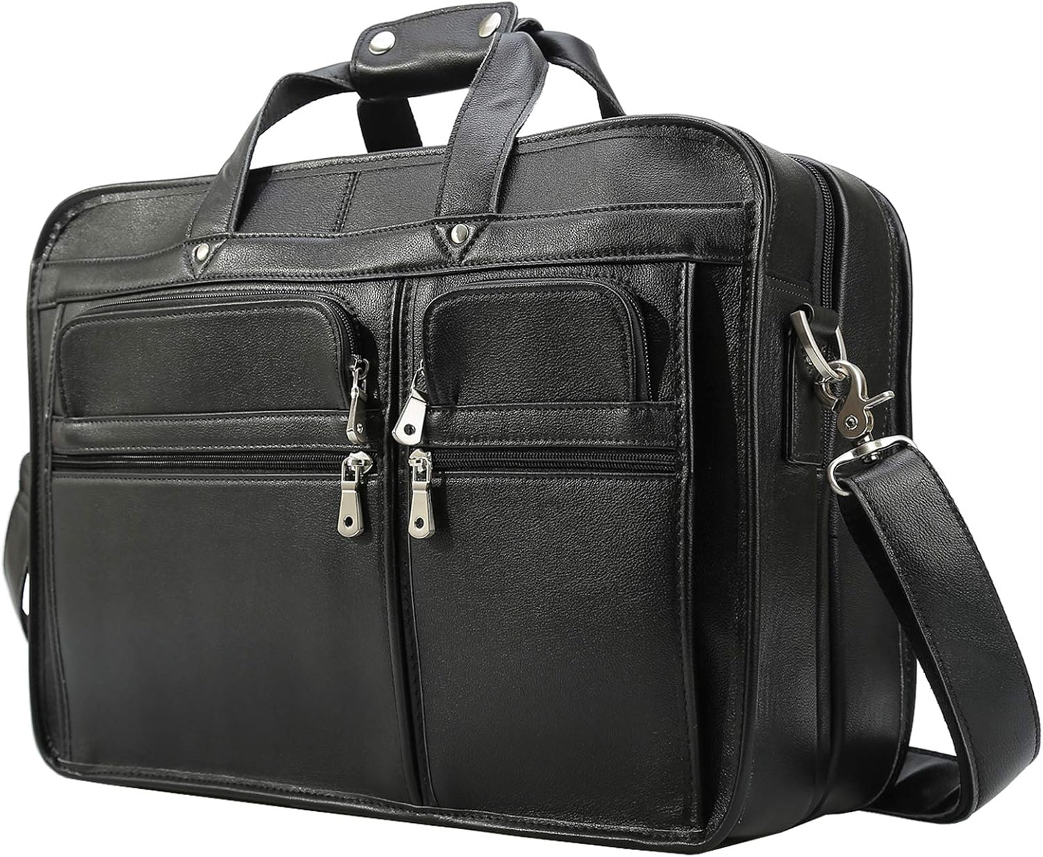 modern leather briefcase
