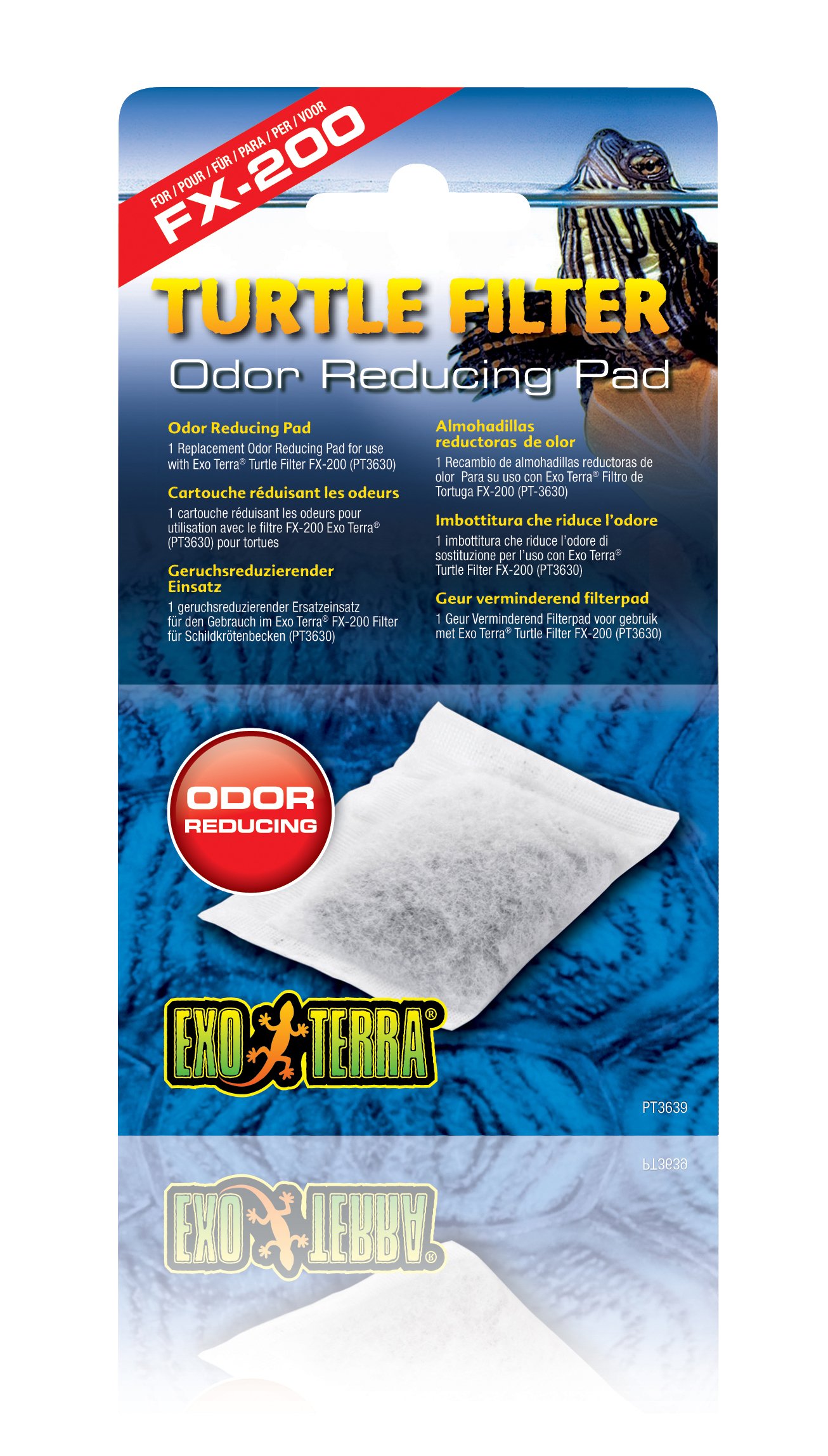 Exo Terra Odor Reducing Pad for External Turtle Filter