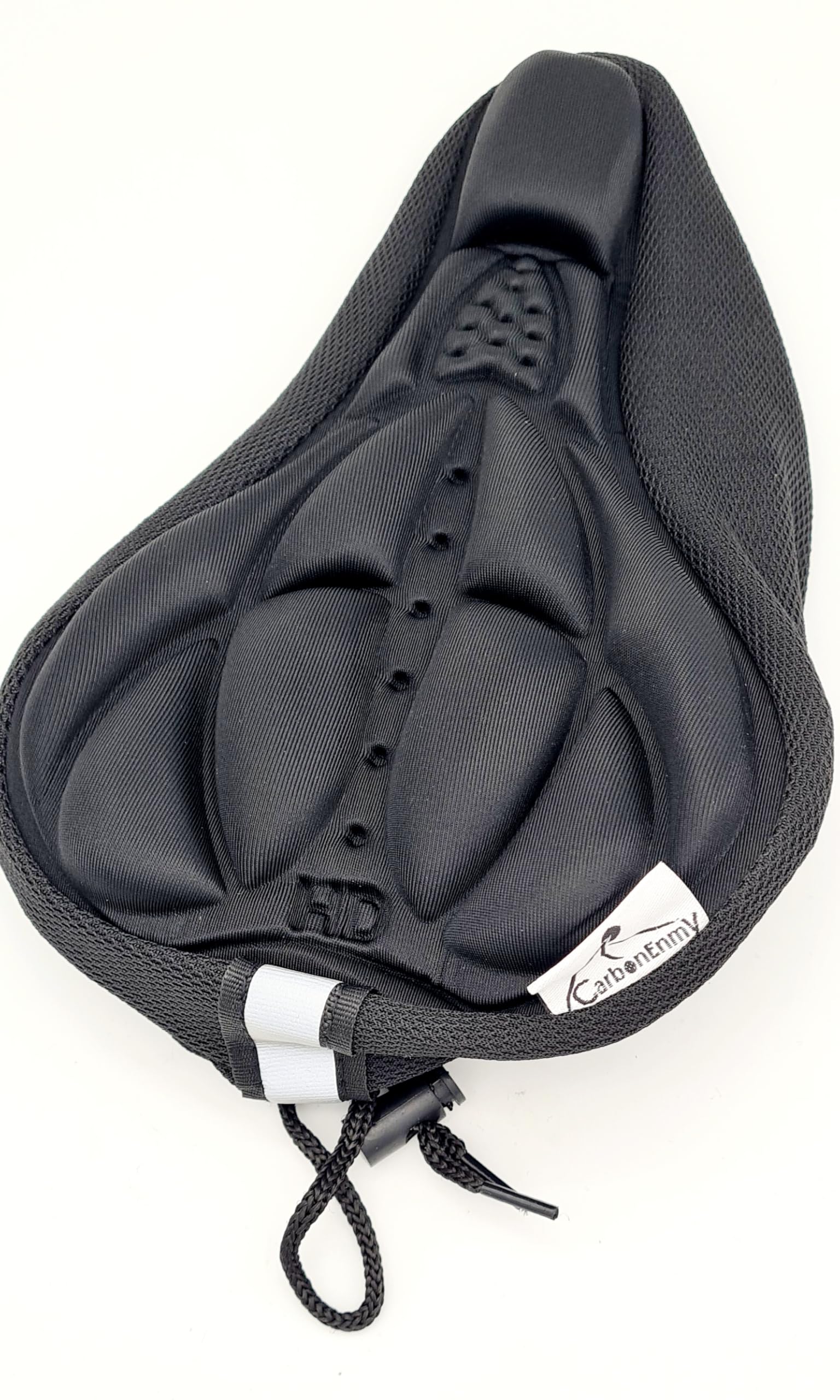 CarbonEnmy Gel 3D Bicycle Saddle Cover Saddle Cover Saddle Protector Pad (Black)