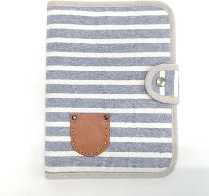 Amazon Co Jp Mor 050 3 母子手帳大き目サイズ 母子手帳福岡サイズ 多目的ケース 通帳ケース 手帳ケース シンプル レディス 女性用 メンズ 男性用 ハンドメイド 手作り 母子手帳ケース ボーダー グレー 楽器