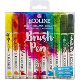 Ecoline Brush Pen Set of 10, Bright Colors (11509803)