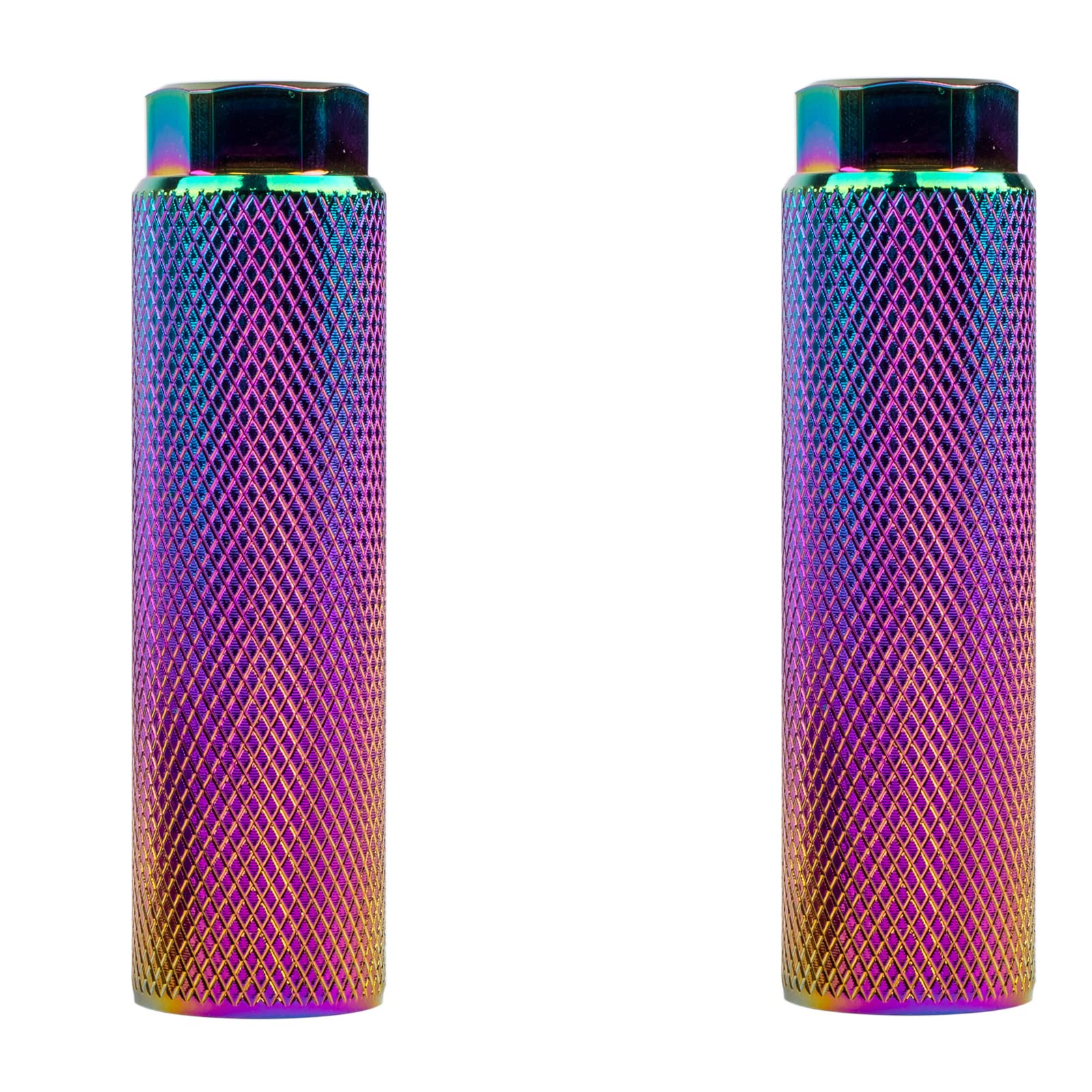 KINSPORY BMX Pegs, Bike Pegs, 3/8 inch - 26 Teeth Aluminum Alloy Stunt Pegs Pack of 2 (Multicolour)