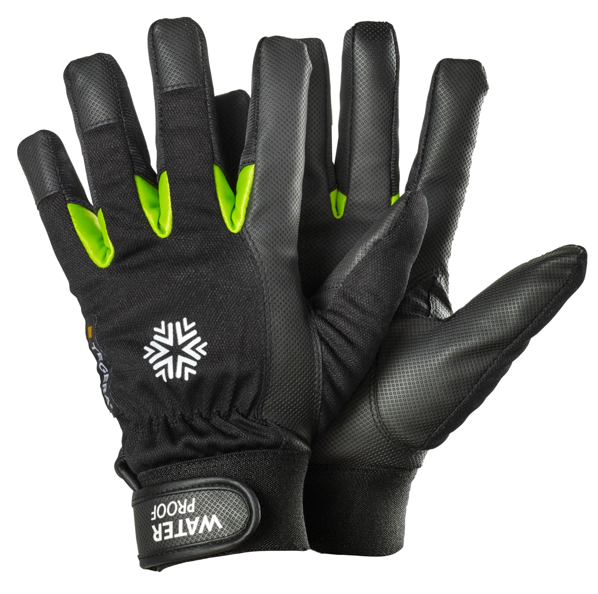 Ejendals 517-9 Size 9 "Tegera 517" Synthetic Leather Glove - Black/Green
