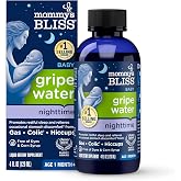 Mommy's Bliss, Bottle, Mommy's Bliss Night Time Gripe Water for Baby's Tummy Trouble - Relieves Occasional Infant Stomach Discomfort from Gas, Colic, Fussiness, Hiccups , 4 Fl Oz
