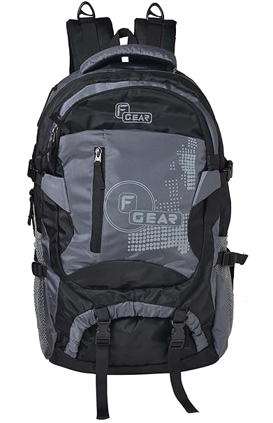 F Gear Orion Polyester 46 Ltrs Grey,Black Trekking Backpack (2556)