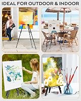 Nicpro Art Easel Black Aluminum Adjustable 17-66" Portable Tripod Stand view 9