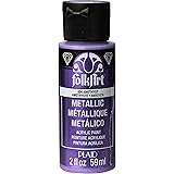 FolkArt Metallic Acrylic Paint in Assorted Colors (2 oz), 654, Amethyst