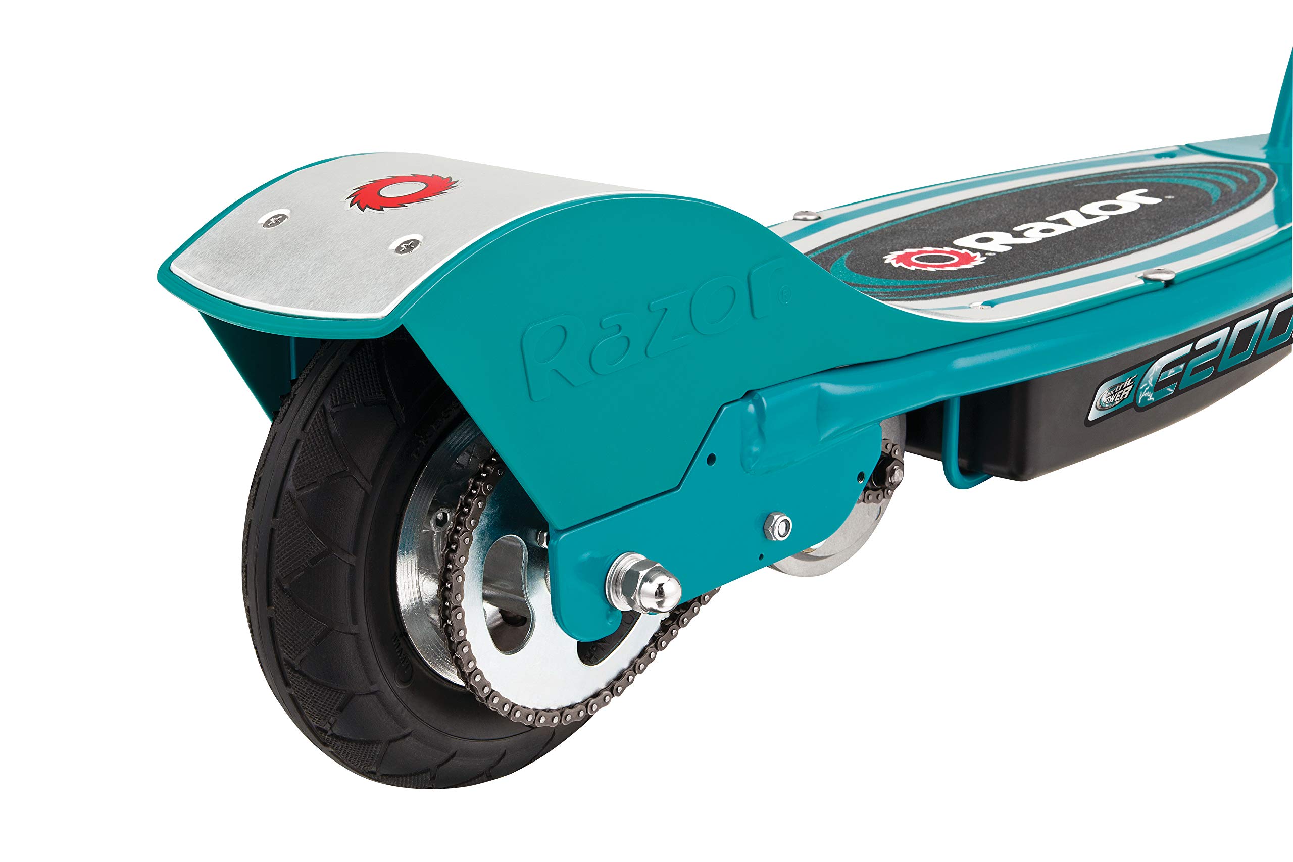 Razor E200 Electric Scooter for Kids Ages 13+ - 8" Pneumatic Tires, 200-Watt Motor, Up to 12 mph and 40 min of Ride Time, For Riders up to 154 lbs