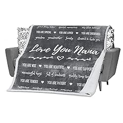 FILO ESTILO Nana Blanket from Grandkids, Happy