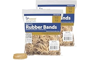UPGRADE OFFICE SUPPLY INC Upgrade Office Supply UPG23716PK2 Rubber Bands, #16 (2-1/2 x 1/16), 450 Bands, 4 oz, 2-Pack, USA