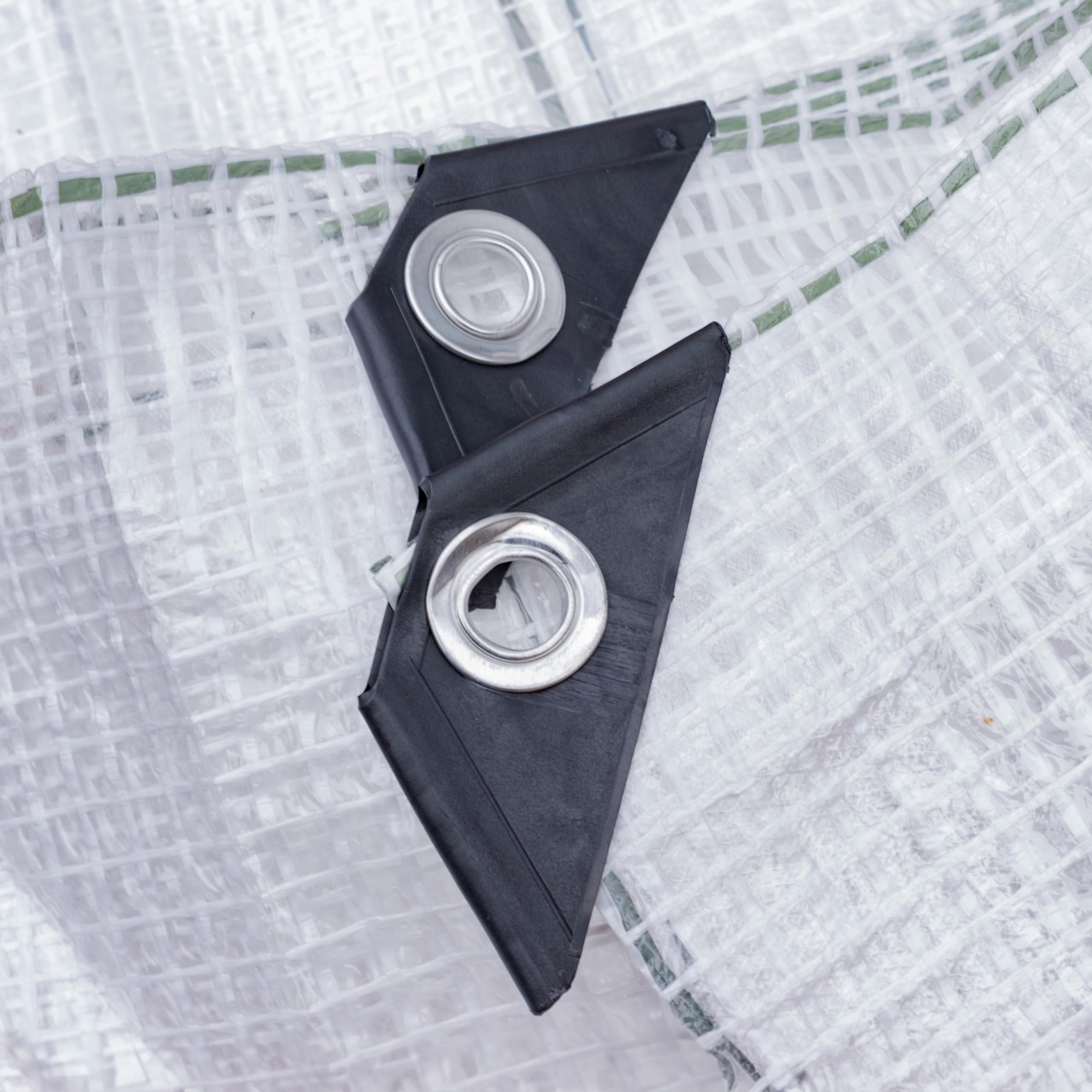 Clear & Reinforced Tarpaulin/Ground Sheet/Fly Sheet,builders tarp,garden dry cover,winter plant cover up(4m x 4m,) — image 1